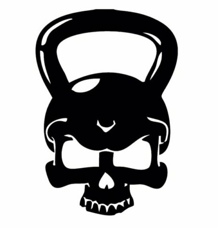 SKULL BEACH BARBELL car-sticker-crossfit