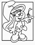 Smurfette Vinyl Diecut Decal 3