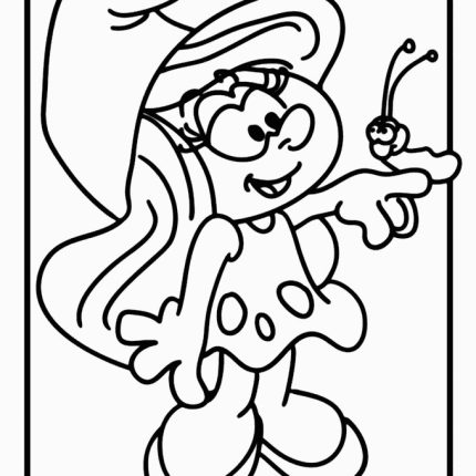 Smurfette Vinyl Diecut Decal 3