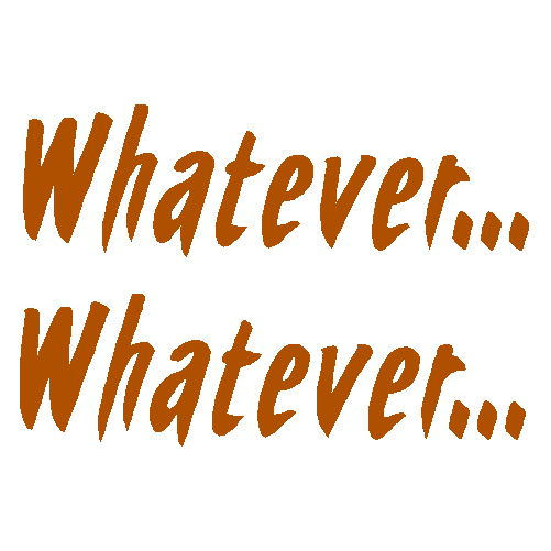 Whatever car sticker