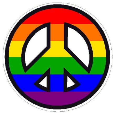 Peace Rainbow Decal
