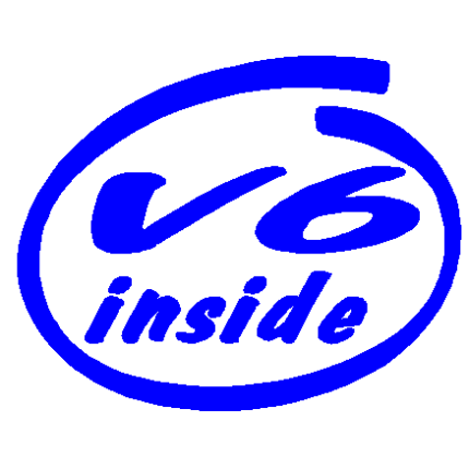 V6 inside decal