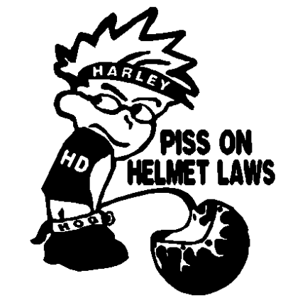 Peeon Helmet Laws decal