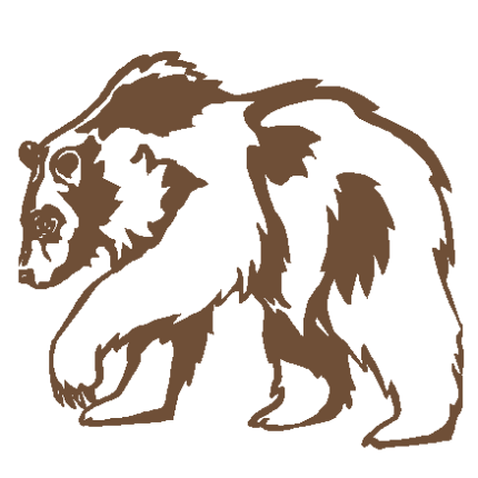 822E Grizzly Bear Decal