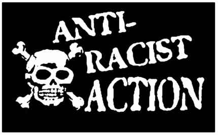 anti racist action diecut decal