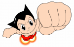 Astro Boy fist sticker