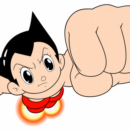 Astro Boy fist sticker