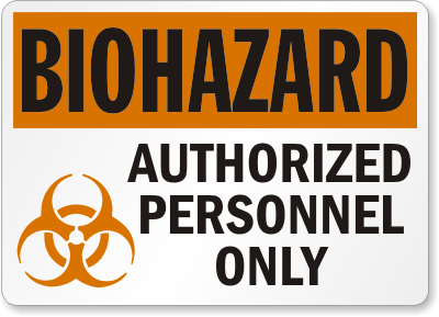 Authorized Personnel Bilingual Sign 1