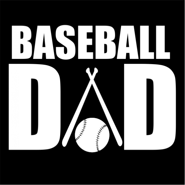 Baseball Dad Window Wall Decal