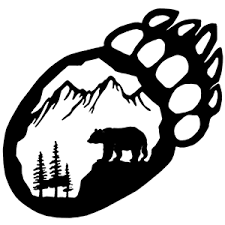 BEAR PAW HUNTING CAR DECAL