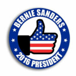 BERNIE 2016 ROUND STICKER 3