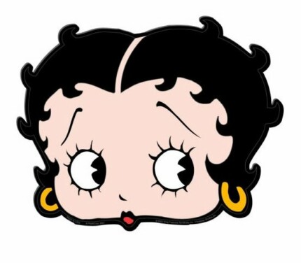 Betty Boop color head sticker
