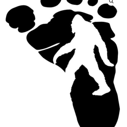 BigFoot Track Vinyl Sticker is one of our best sellers it comes in Black White or Custom colors
