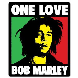Bob Marley One Love Sticker Reggae Decal 08