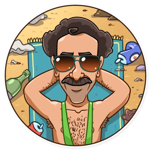 BORAT very nice funny car sticker 21