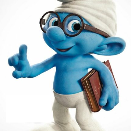 Brainy Smurf Movie Sticker