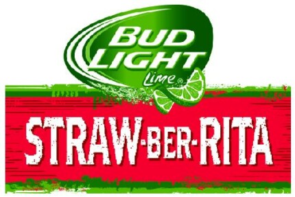 Bud Light STRAW-BER-RITA Logo Decal