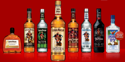 Captian Morgan Bottles Rectangle Decal