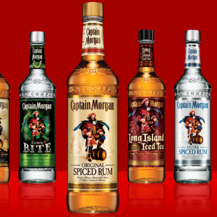 Captian Morgan Bottles Rectangle Decal