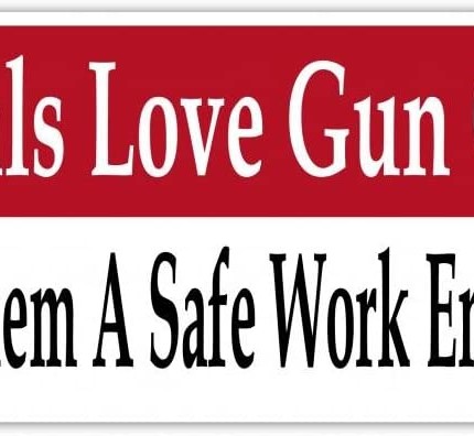 Criminals Love Gun Control Pro Gun Vinyl Decal Bumper Sticker