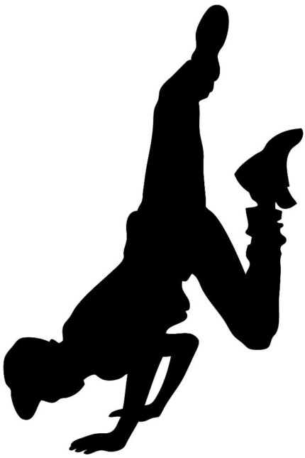 Dance Silhouette Decal MALE 2