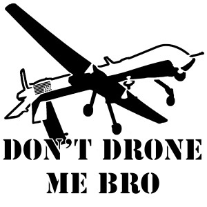dont drone be diecut sticker 3