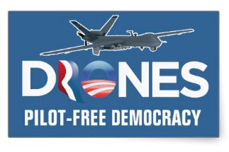drones pilot free democracy sticker
