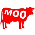 Elves-Cute-Cartoon-Moo-Cow-farming Decal