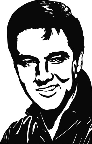 Elvis Presley 3 Die Cut Vinyl Decal Sticker
