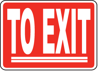 Exit Entrance Signs and Banners 15