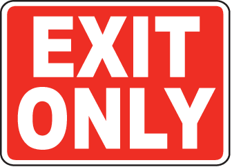 Exit Entrance Signs and Banners 16