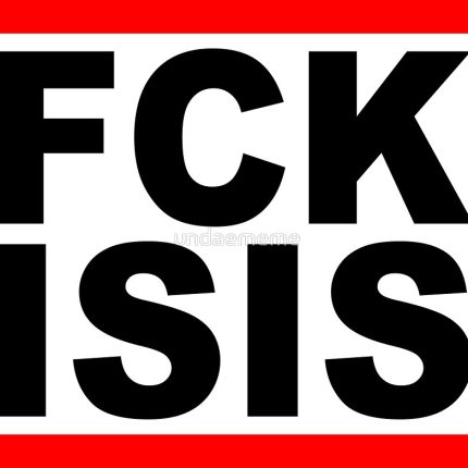 fuck isis square sticker