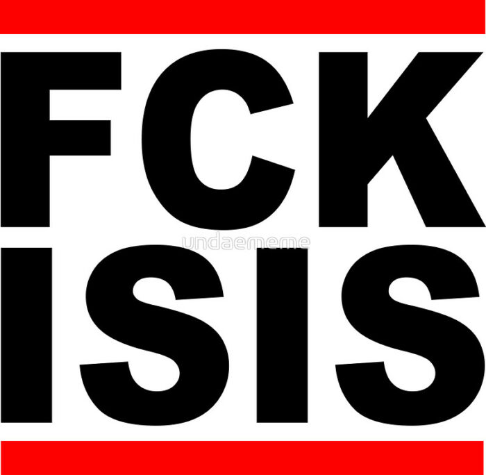 fuck isis square sticker