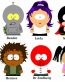 Futurama South Park Rectangular Decal