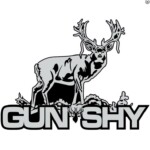 GRAY BLACK WHITE gun shy sticker