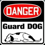 Guard Dog Funny Warning Sticker Set