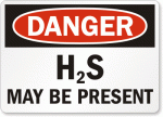 H2S Present Danger Sign 1