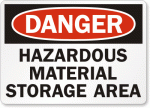 Hazardous Material Danger Sign 4