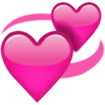 HEART Revolving_Pink_Hearts_Emoji