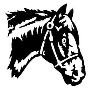 Horse Head Sticker 2