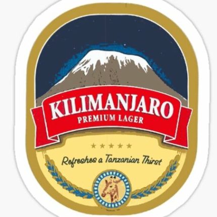 kilimanjaro beer label sticker