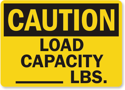 Load Capacity Caution-Sign 2