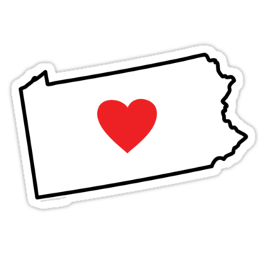 Love Pennsylvania Sticker