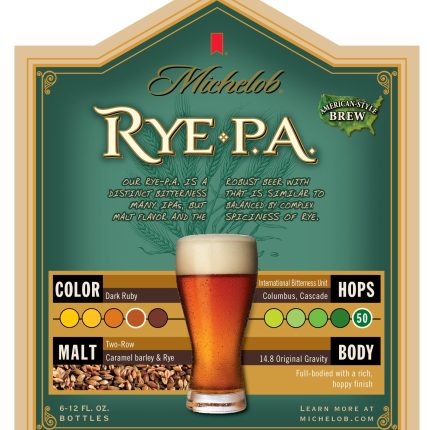 Michelob Rye PA End Panel Decal