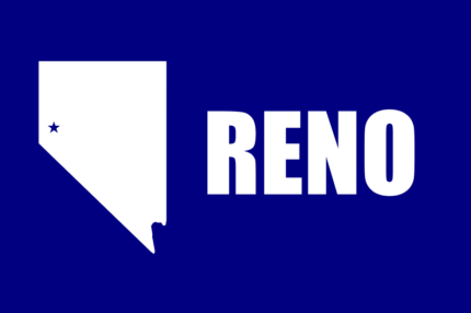Nevada Reno City Flag Decal