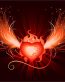 Phoenix Rising Color Rectangular Decal Sticker 6