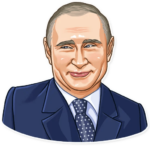 president vladimir putin political sticker 8