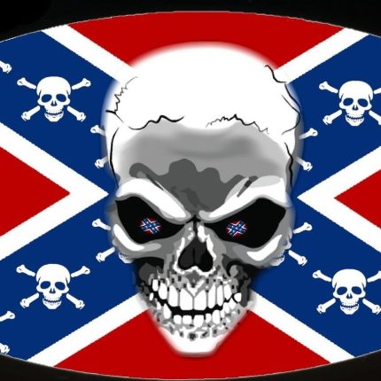 rebel oval dog tag sticker