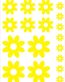 scooby flower car stickers Yellow