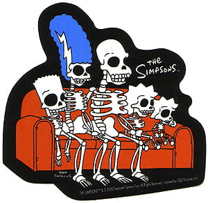 Simpson Sticker Skull